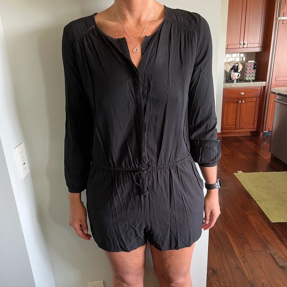 Black Longsleeve romper